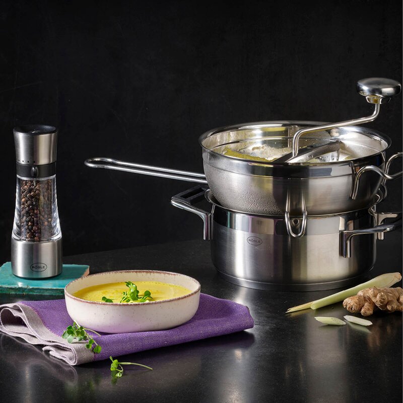 Rösle Grønnsaksmølle i rustfritt stål 22 cm