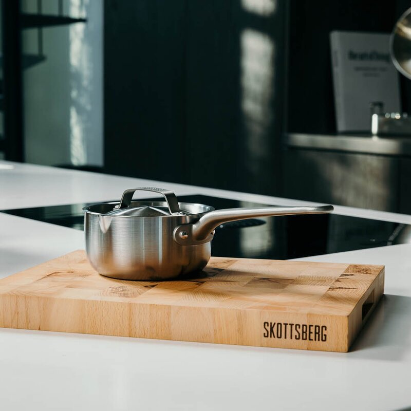 Skottsberg Kasserolle med lokk 14 cm/1L rustfritt stål
