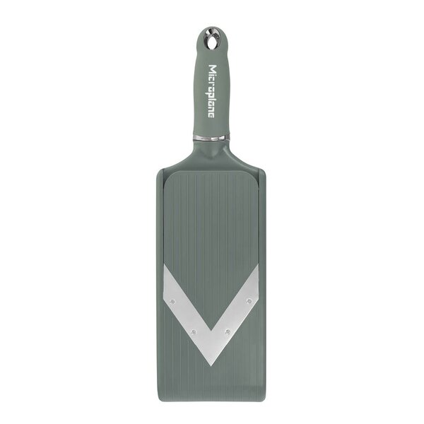 Microplane V-blade mandolin PureCut justerbar eucalyptus