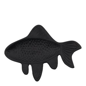 House Doctor Veggkunst Fish 19,5x14,5 cm svart
