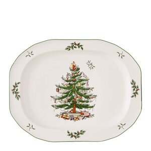 Spode Christmas Tree serveringsfat ovalt 35 cm