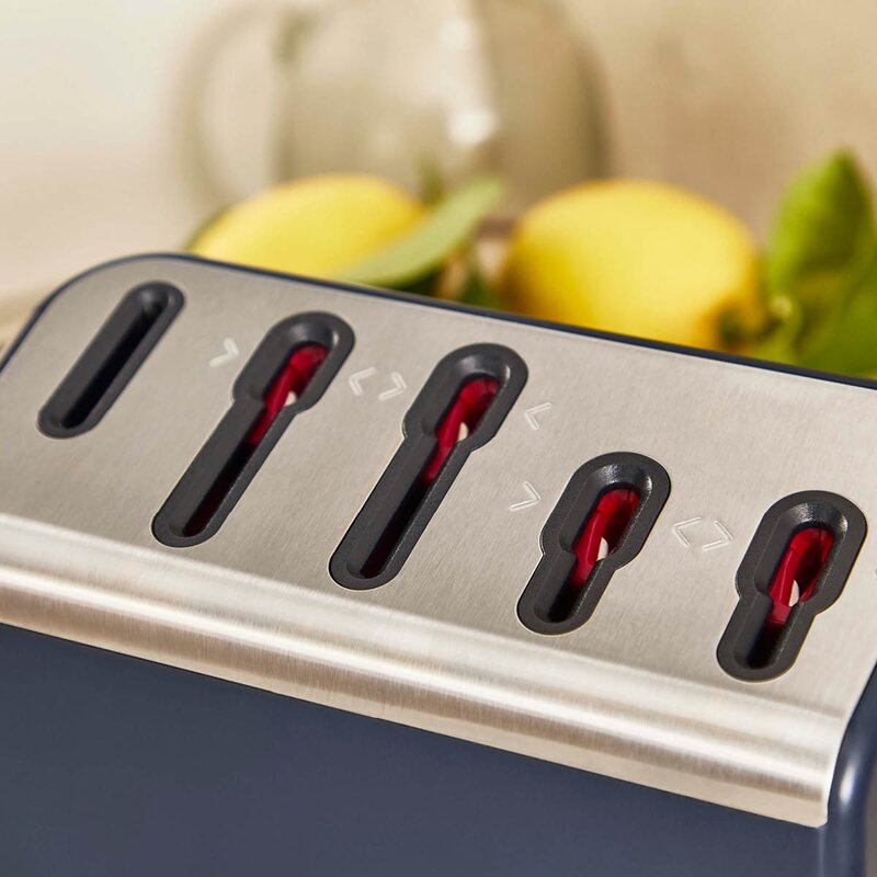 Tefal EverSharp Pro knivsett 5 deler m/knivblokk mørk blå