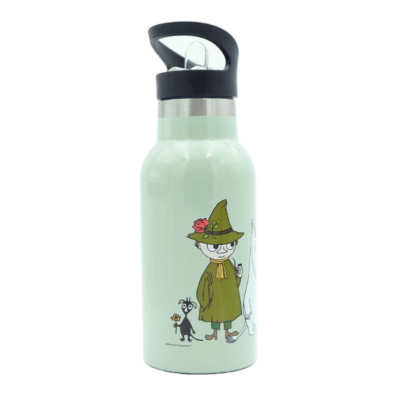 Moomin Mummi drikkeflaske 0,35L Familien grønn