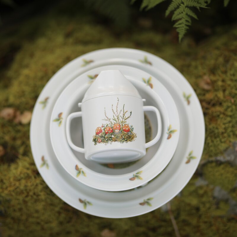 Rätt Start Elsa Beskow barneservise 3 deler Tomtebobarnen