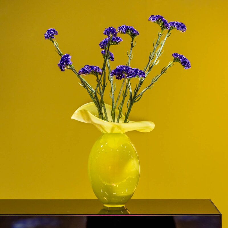 Magnor Iris vase 30 cm gul