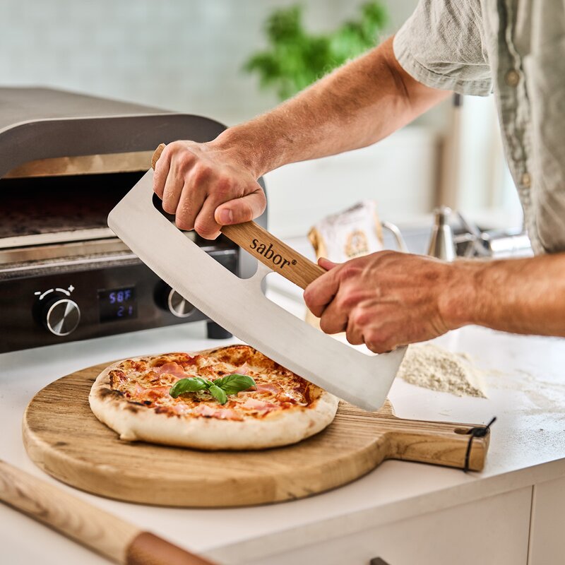 Sabor Napo pizzakutter 10 cm natur/børstet