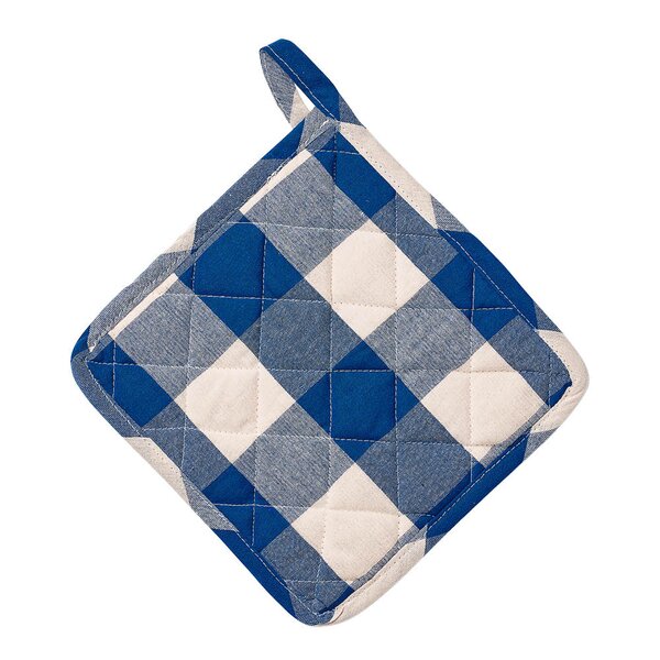 Midnatt Bell grytelapp 20x20 cm klarblå