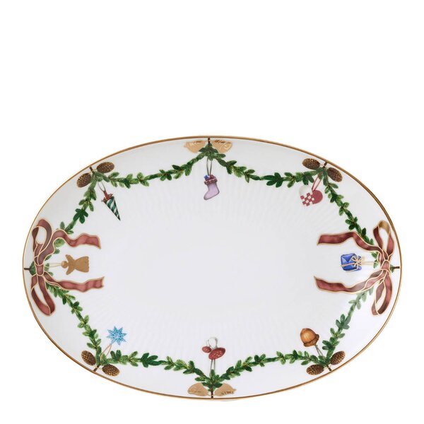 Royal Copenhagen Stjerne Riflet Jul asjett 21,5 cm