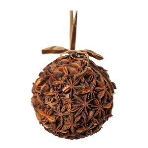 Holmen Anis julepynt julekule 10 cm natur