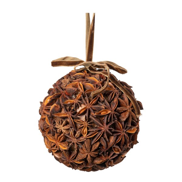 Holmen Anis julepynt julekule 10 cm natur