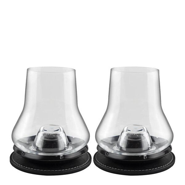 Peugeot Atmosphére whisky smakingssett 4 deler svart/klar