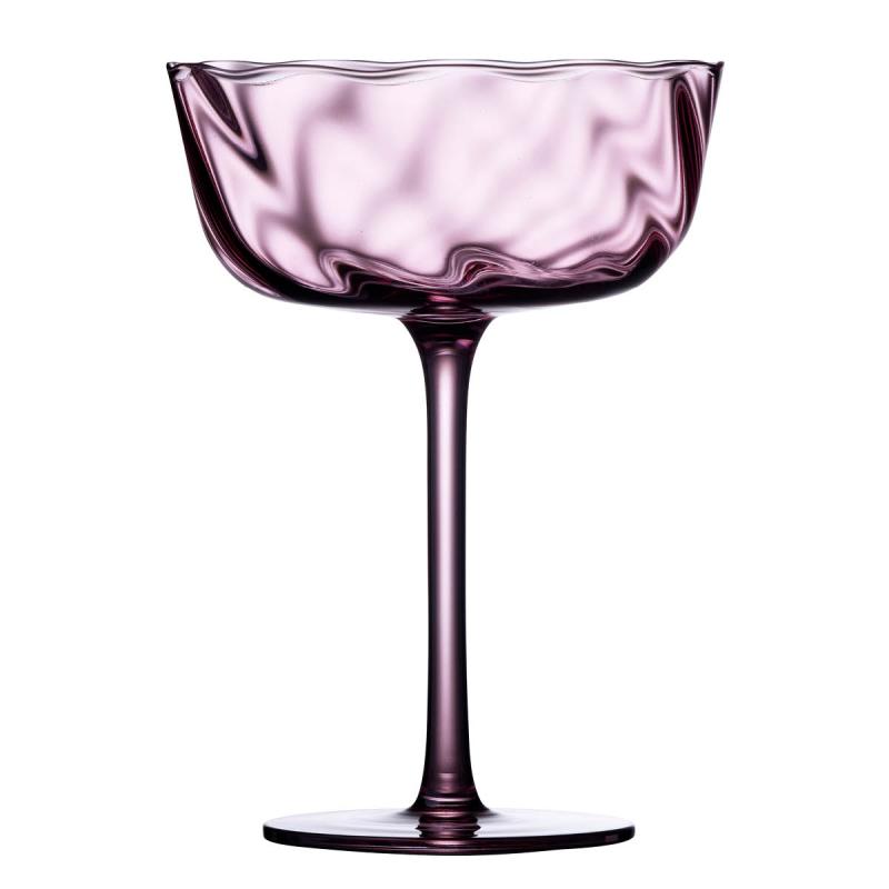 Lyngby Glas Vienna champagneskål 35 cl 4 stk purple