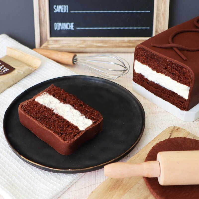 ScrapCooking Fondant 250 g mørk brun