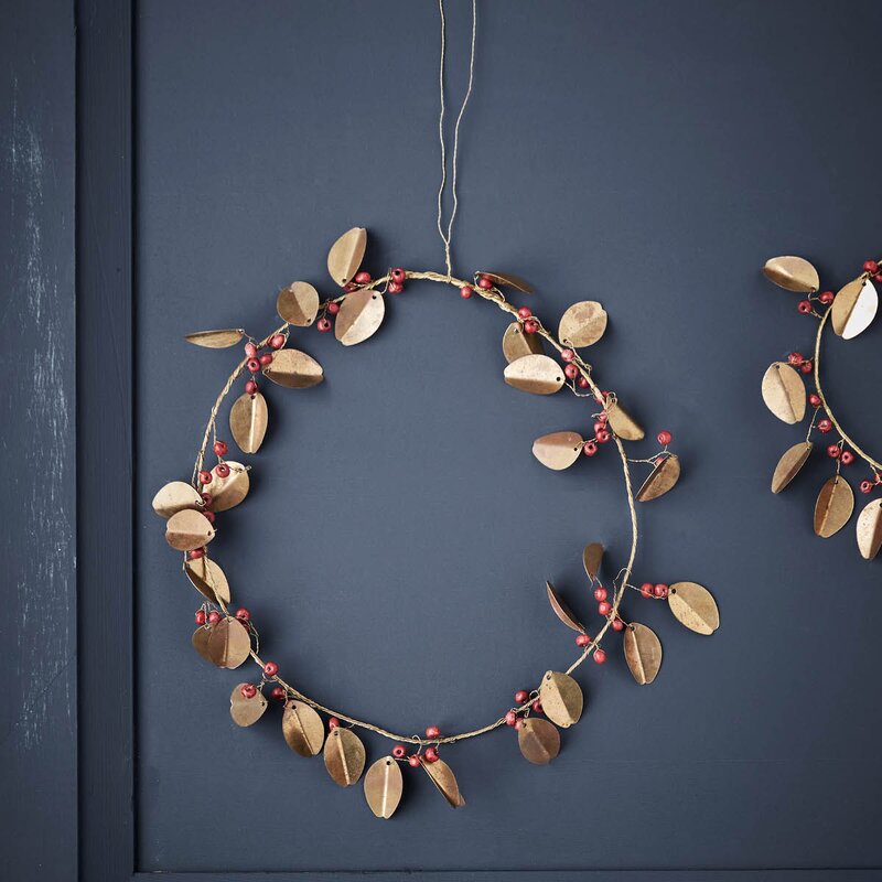 House Doctor Auric krans 20 cm gull