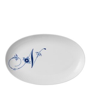 Royal Copenhagen Alfabet tallerken oval N 23 cm