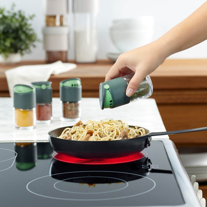 Lékué Krydderkrukke 0,1 L grå/klar