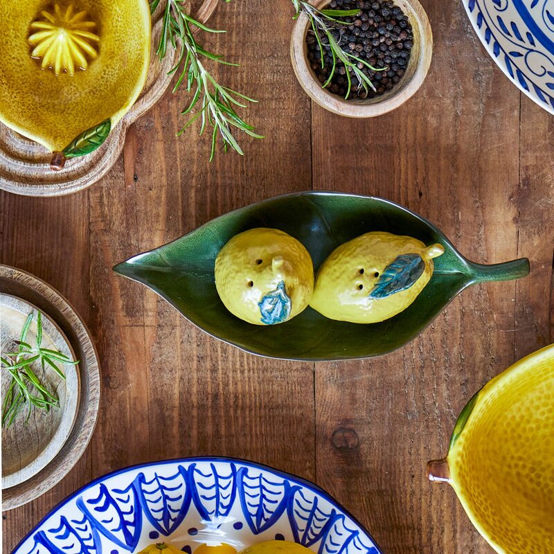 Creative Collection Limone salt og pepperbøssesett 2 stk 10/8,5 cl gul