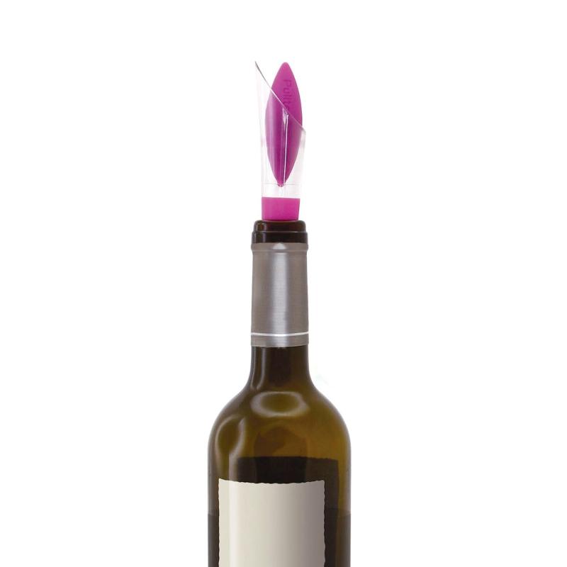 Pulltex Uranus vinstopper + dryppkork silikon svart