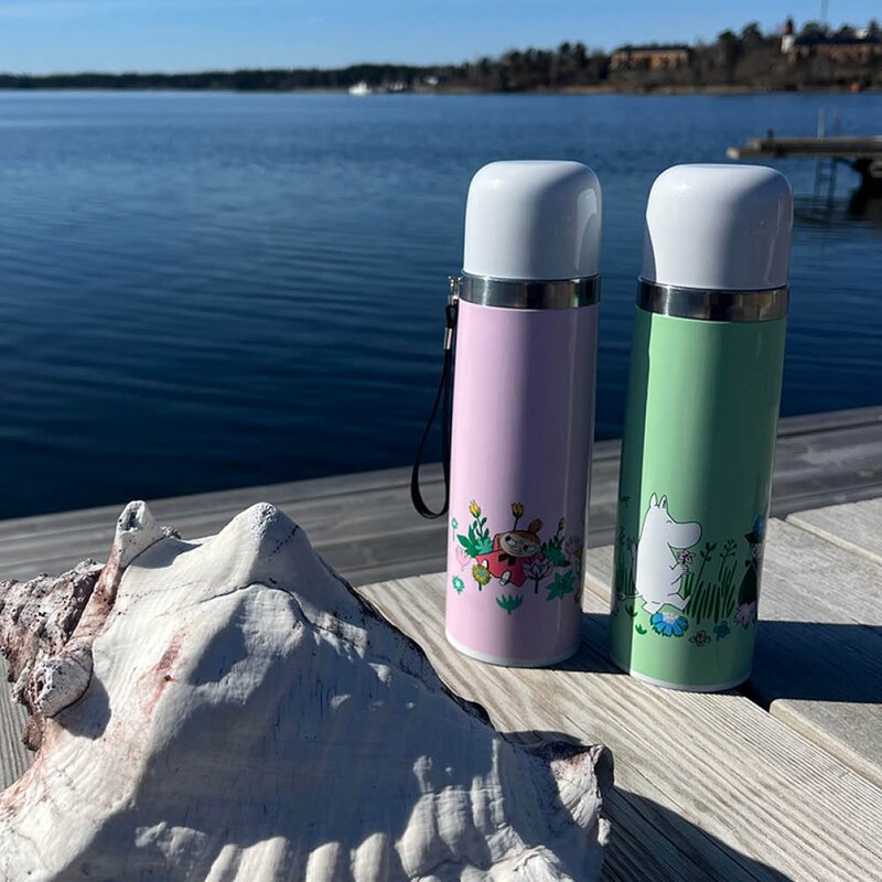 Opto Design Mummi termos 0,5L Mummitrollet og Snusmumrikken grønn