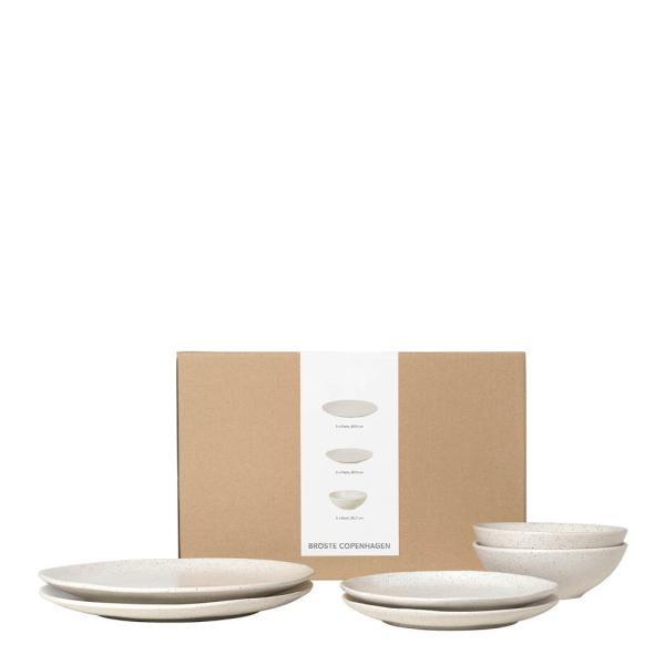 Broste Copenhagen Nordic Vanilla middagssett 6 deler kremhvit