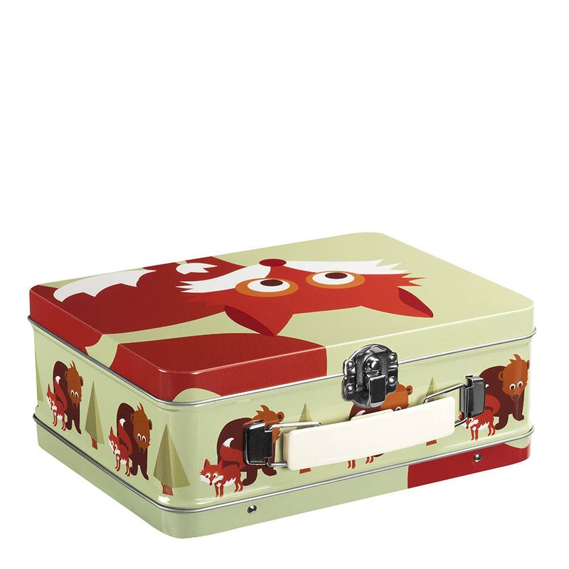 Blafre Skogsvenner koffertboks 8x16x19 cm stor rev grønn