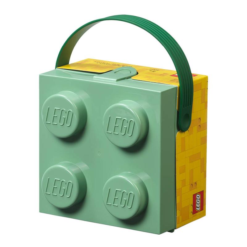 Lego Boks med håndtak grønn