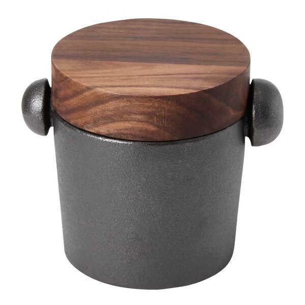 Satake Morter i støpejern medLokk i valnøtt