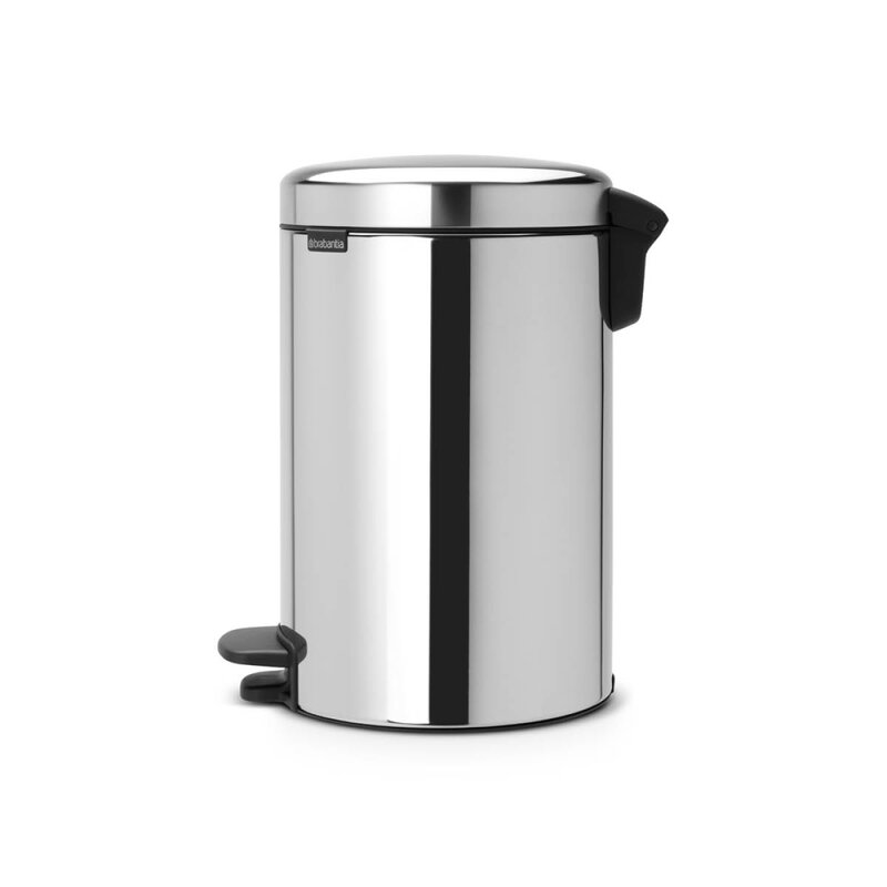 Brabantia NewIcon pedalbøtte 12L blankt stål