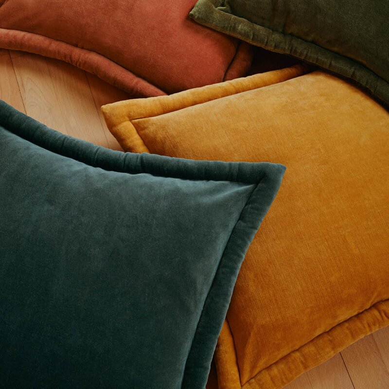 Broste Copenhagen Viola putetrekk 50x50 cm teal
