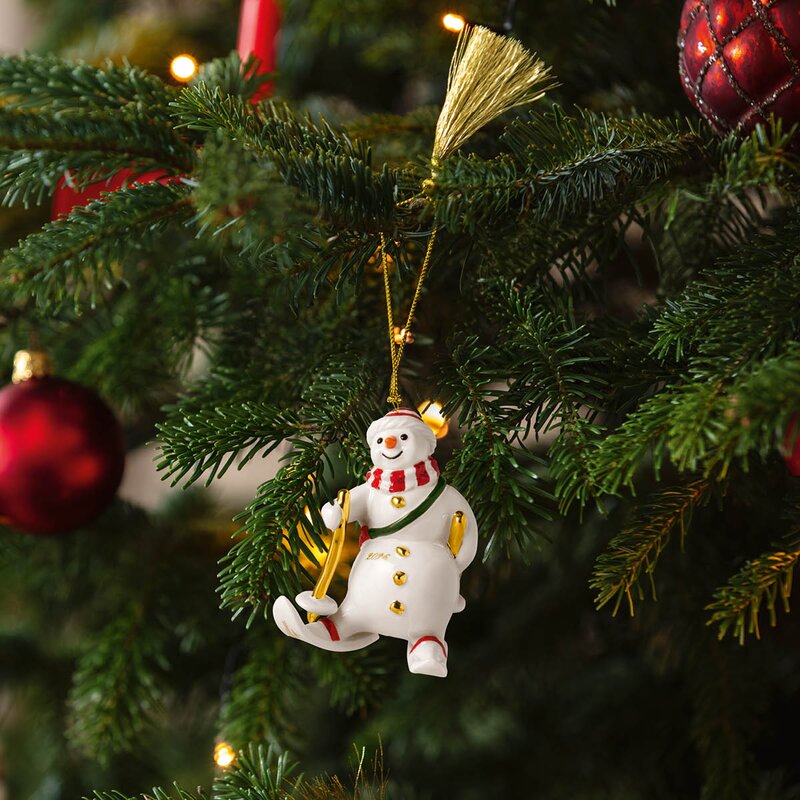 Villeroy & Boch Christmas Classic ornament snømann 2026 gull