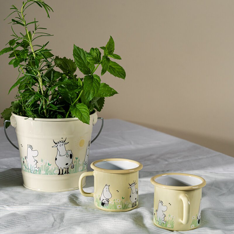 Muurla Mummikopp emalje 25 cl I hagen gul