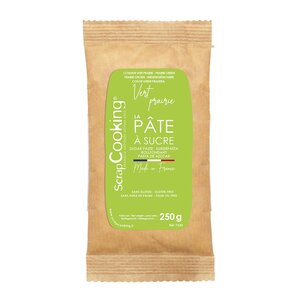 ScrapCooking Fondant 250 g lys grønn