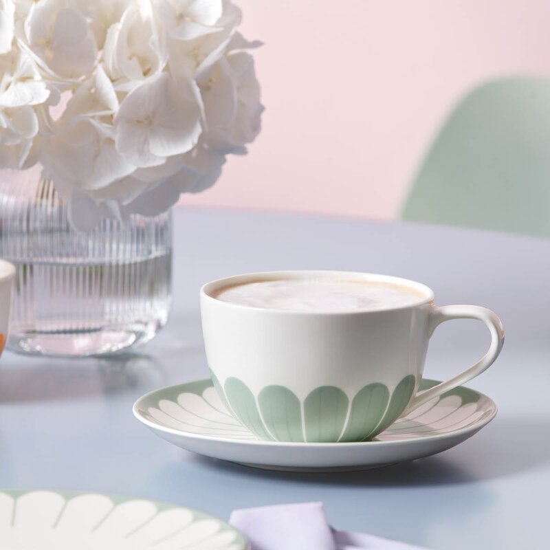 Villeroy & Boch Fleur vert fat til cappuccinokopp 17,5 cm grønn