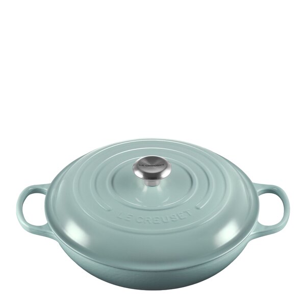 Le Creuset Signature støpejernsgryte buffet 30 cm 3,5L sea salt