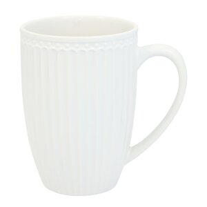GreenGate Everyday Alice høyt krus 40 cl hvit