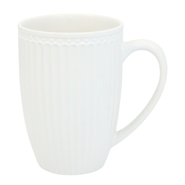 GreenGate Everyday Alice høyt krus 40 cl hvit