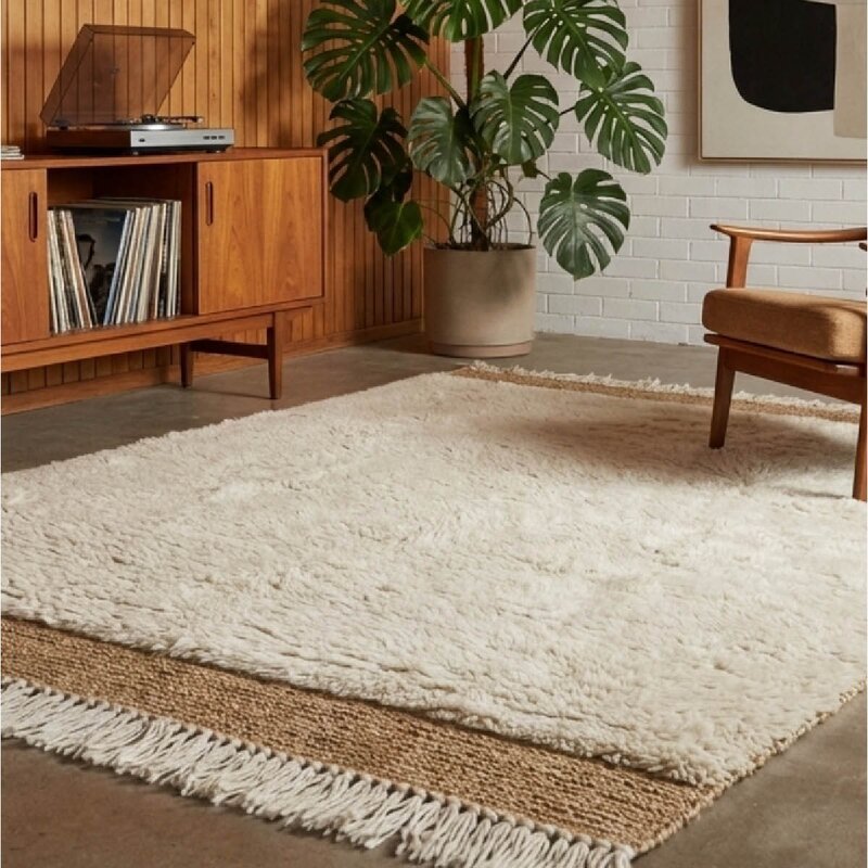 Deco Nord Bucky ullteppe 170x240 cm Ivory brown