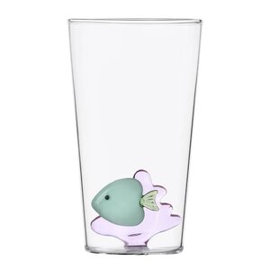 Ichendorf Milano Marine garden longdrinkglass 45 cl grønn fisk i rosa tang