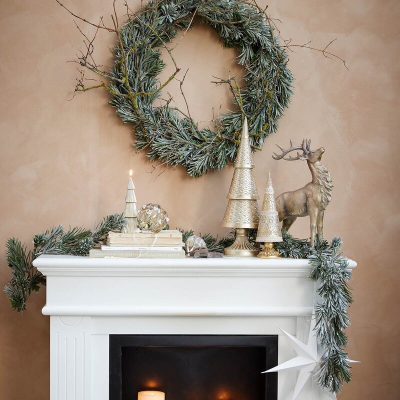 Lene Bjerre Vintia gran girlander 180 cm grønn