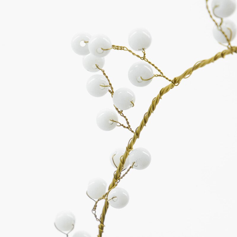 House Doctor Star Ring julepynt 15 cm hvit messing