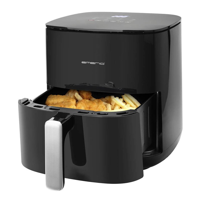 EMERIO Airfryer doble varmeelementer 5L svart