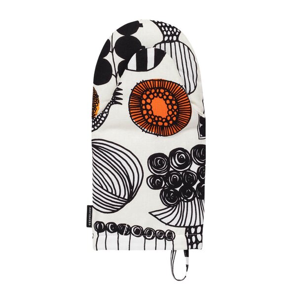 Marimekko Puutarhurin Parhaat grytevott 32 cm hvit/svart/oransje