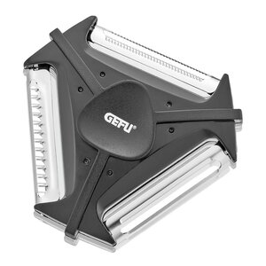 Gefu Spin universalskreller 3 blad 10 cm grå