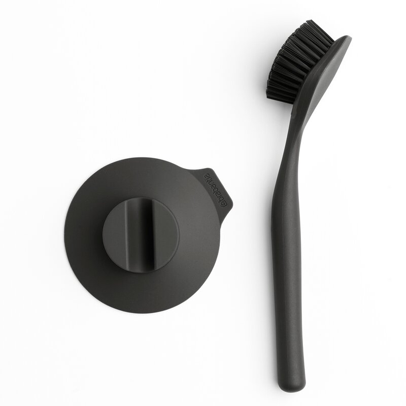 Brabantia SinkSide oppvaskbørste med sugekoppholder mørk grå