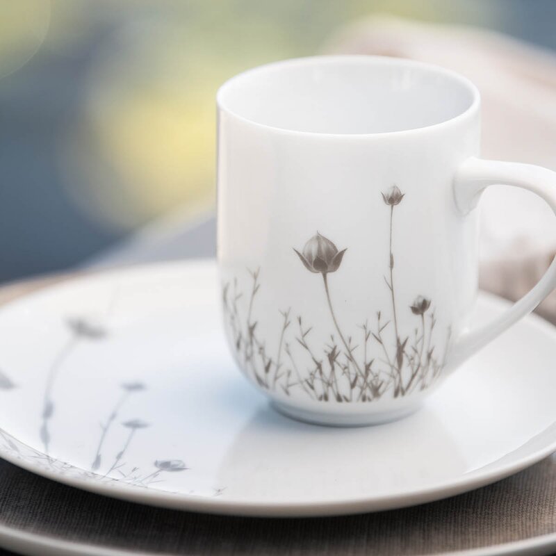 Magnor Linen krus 35 cl beige