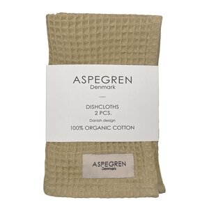 Aspegren North kjøkkenklut 30x35 cm 2 stk khaki