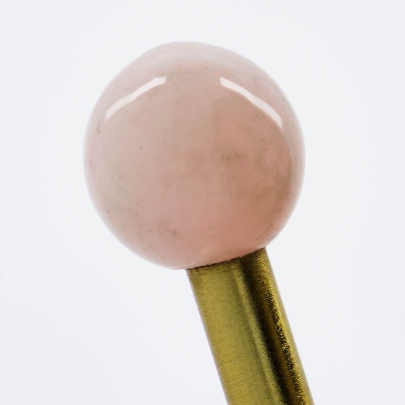 House Doctor Ball knagg 5x2 cm 2 stk messing/rosa