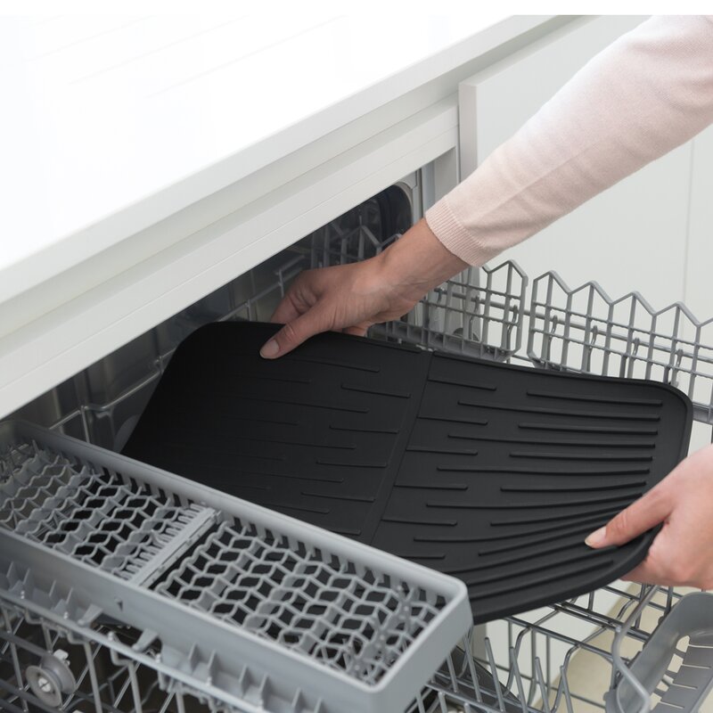 Brabantia SinkSide oppvaskmatte silikon 32,5x43,8 cm mørk grå