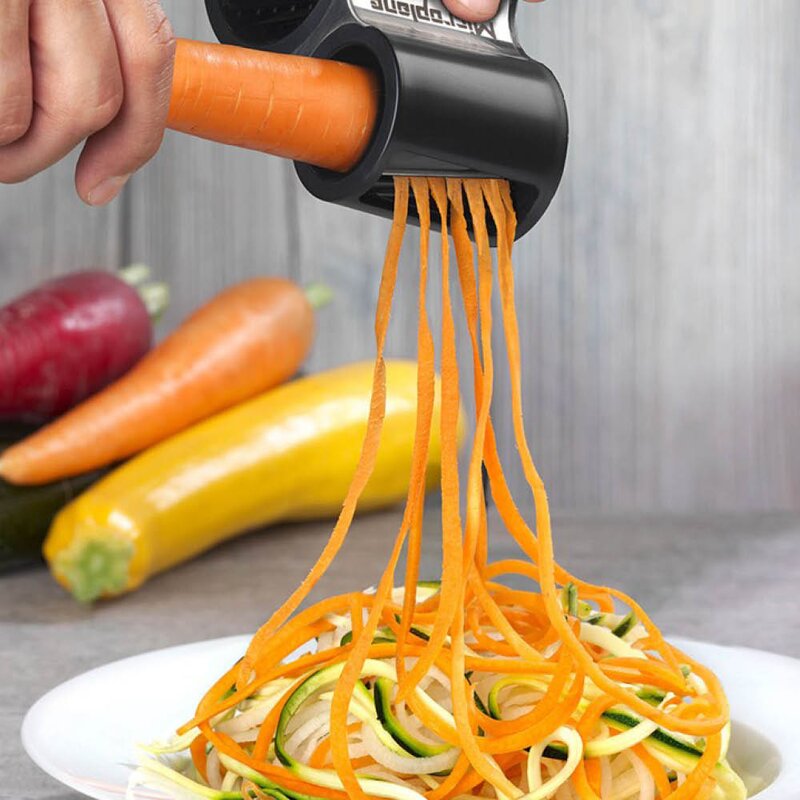 Microplane Spiral Cutter spiralkutter 13 cm svart