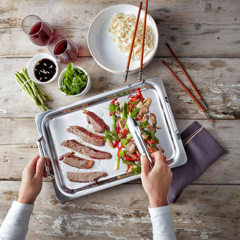 Demeyere Special teppanyaki panne/stekeplate 39x27 cm 5-lags